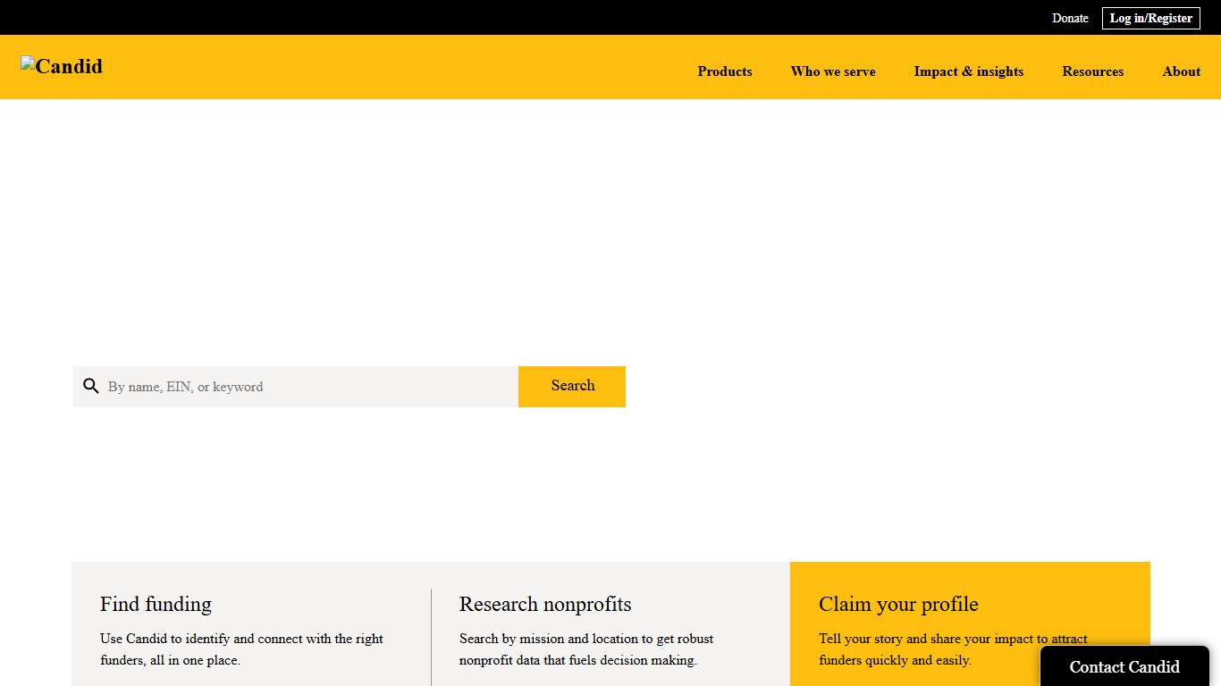 Research nonprofits, funders, and grants Candid